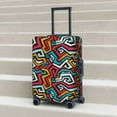 thumbnail image 2 of Lsque Geometry Printed Luggage Cover, Travel Luggage Protector,Scratch and Dirt Resistant, Fits 18-32 Inch Luggage -, 2 of 9