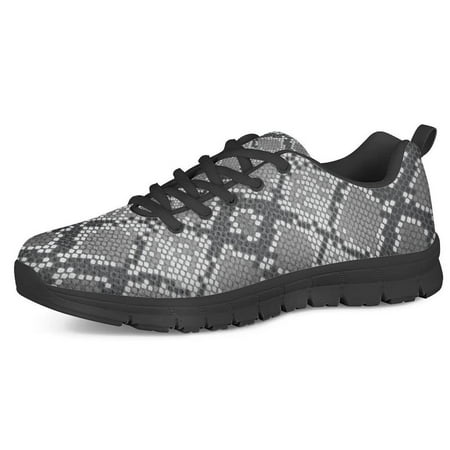 

Snakeskin Python Skin Pattern Sport Jogging Running Shoes For Women Nurse Walk Casual Shoes Mesh Ladies Sneakers Woman Flats