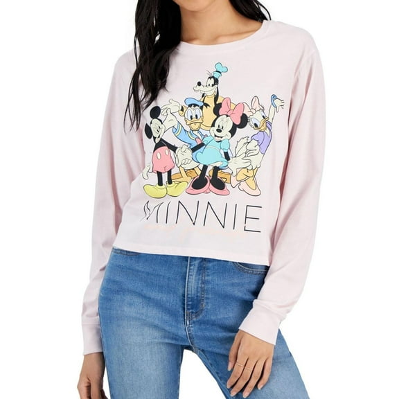 Hybrid Womens Minnie and Friends Graphic T-Shirt, Multicoloured, Juniors, Large