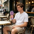 thumbnail image 6 of Dvumao 3-Speed Mini Handheld Fan, USB Rechargeable Portable Fan with Base & Charging Cable, 6 of 7