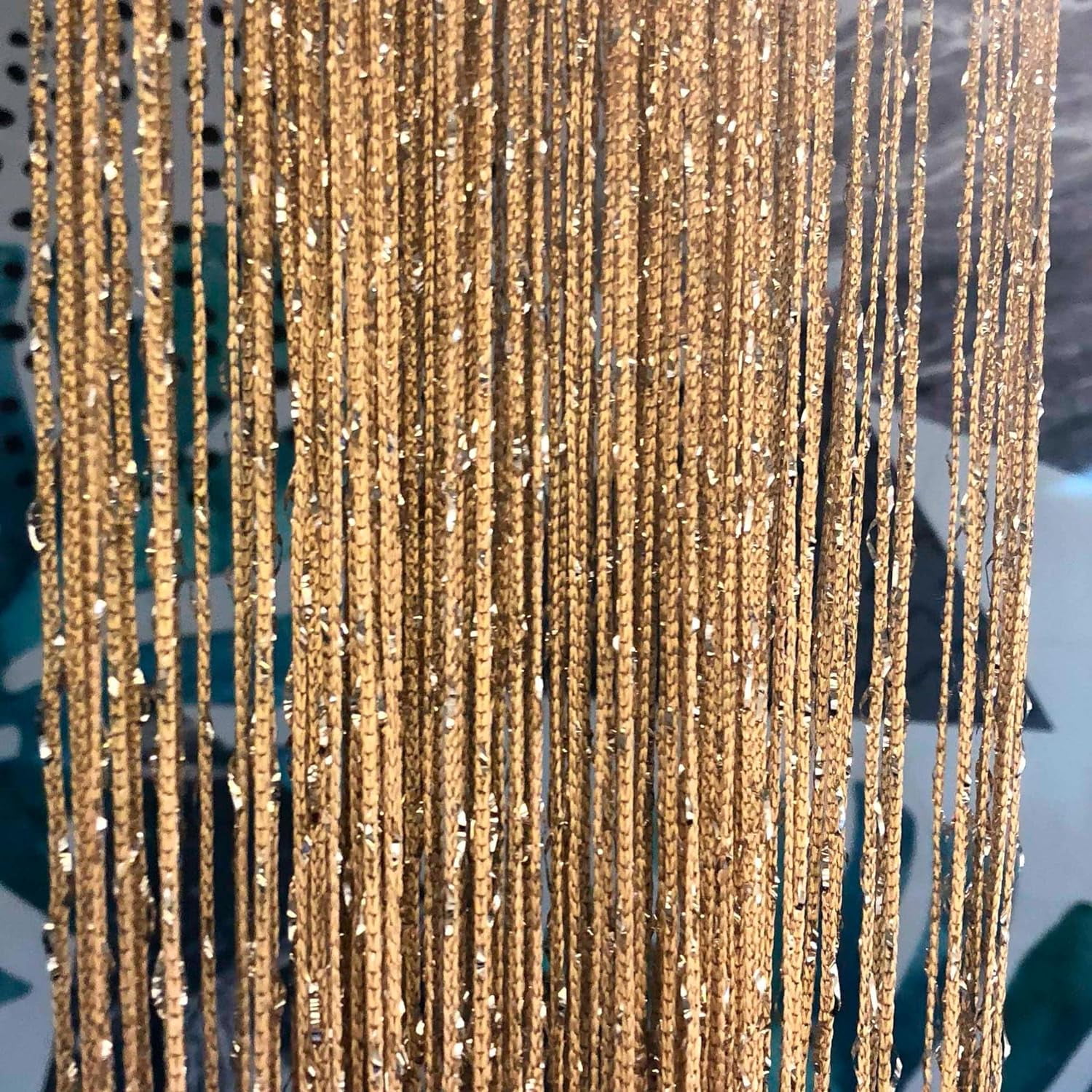 String Curtains Door, Hippie Room Decor Beaded Curtains for Doorway, Closet Curtains, Room Divider Privacy Decor, Boho Home Decoration for Bedroom, Party