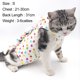 thumbnail image 2 of Traje de esterilización/castración para gatos, modelo impreso, traje postoperatorio para gatos, ropa para destete, ropa transpirable para mascotas, 1 Uds., 2 of 5