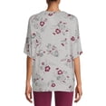 thumbnail image 5 of Time and Tru Women's Maternity Short Sleeve Button Up T-Shirt, 5 of 6