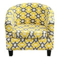 thumbnail image 6 of SHANNA Club Chair Slipcovers 2 Piece Stretch Printed Tub Chair Cover with Cushion Cover Soft Spandex Barrel Chair Armchair Protector for Living Room Hotel, 6 of 8