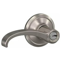 Schlage F51a-Wit-Ald-619 Whitney Single Cylinder Keyed Entry Door Lever Set - Nickel