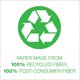 Pochettes Suspendues Recyclées à 100% Earthwise by Pendaflex Format Lettre 1/5 Coupe Standard Vert 25 par Boîte (74517) – image 2 sur 4