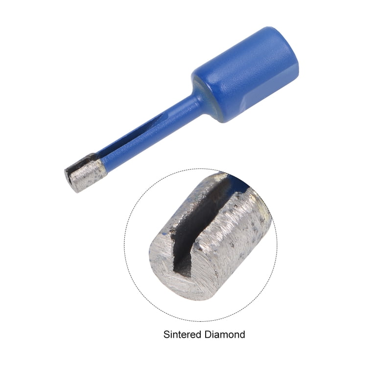 Uxcell 22mm Diamond Core Drill Bit – Dry Or Wet Use, 58mm Depth, Non-Slip Triangle Shank, For Concrete, Brick, Stone, Tile & Glass