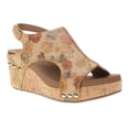 thumbnail image 2 of Corkys Womens Carley Floral Studded Wedge Slingback  Casual Shoes, 2 of 5