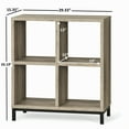 Better Homes & Gardens 4Cube Organizer with Metal Base, Rustic Gray