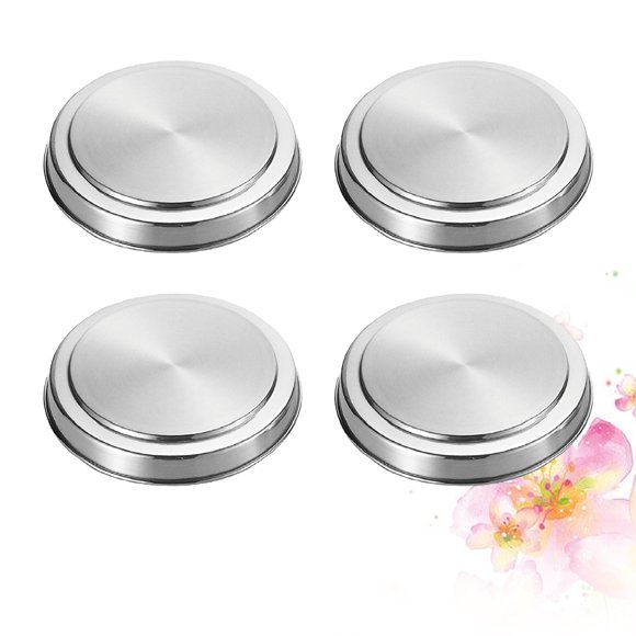PENIKOKO 4PCS Stove Covers for Electric Stove Stainless Steel Round Kitchen Gadgets