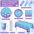 thumbnail image 2 of Set de decoración de fiesta Funnymoom Snowflake 452 piezas para Navidad, 2 of 7