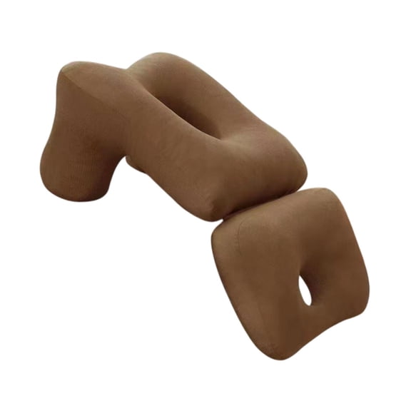 yotijay Napping Pillow Comfort Face Down Pillow for Reading Watching Movies Relaxing Brown