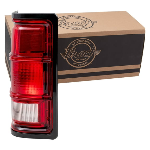 Brock Tail Light for 1988-1996 Dakota Black Bezel From 11/27/1987 Left 55076439 1981-1993 D150