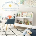thumbnail image 7 of Curipeer 28''H Wooden Kids Cube Bookcase and Toy Storage Organizer - White, 7 of 7