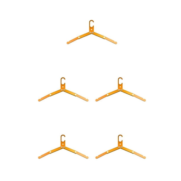 Cateissary Colgador de ropa para exteriores, plegable, para secar ropa, 3 pliegues, amarillo Type2 NO2