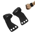 thumbnail image 4 of Gants de Protection pour les Mains à Trois Doigts, Poignées de Gymnastique Résistantes à l'Usure Antidérapantes pour Se Remonter Noir, Marron, 4 of 8