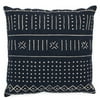 MoDRN Naturals Mudcloth Print Decorative Throw Pillow, 20x20"