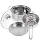 thumbnail image 4 of WORGEOUS Juego de utensilios de cocina de acero inoxidable, olla para guisar y sopa, olla pequeña para leche, sartén, 1 Juego, 4 of 8