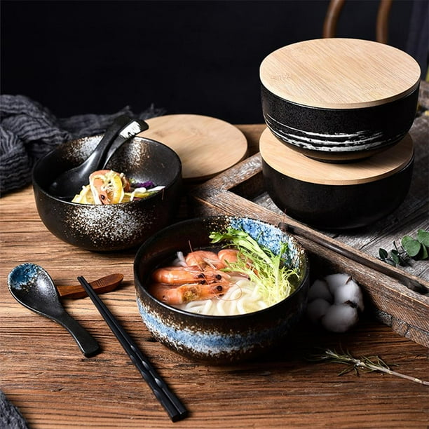 de de ramen japones cuenco de sopa de fideos cuenco de de ceramica cuenco de vajilla multiusos suministros de cocina BLESIY Cuencos de ceramica Walmart en linea