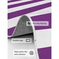 thumbnail image 3 of Purple White Area Rug for Bedroom 5x7 Ft Stripe Super Soft fuzzy Throw Rug Non-Slip Fluffy Plush Indoor Floor Carpet for Living Room Nursery Home Decor, 3 of 8