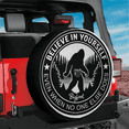 thumbnail image 3 of Lotusprinthandmade Funny Bigfoot Believe In You Spare Tire Cover With Backup Camera Hole 6 Sizes (35 in.), 3 of 7