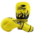 thumbnail image 3 of Par de Guantes de Boxeo Fire Sports PVC Línea Fire One Amarillo, 3 of 6