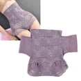 thumbnail image 4 of Shorts, Double Pressure High Waisted  Shorts Tummy Control Skin Friendly  For Fat Bellies Purple, 4 of 8