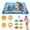 Blue, variant on LED Light Cat Water Play Mat with 6 Floating 3D Fish, Remote Control 13 Color Changing Inflatable Pet Sensory Toy, Scratch Resistant Thick PVC Cooling Mat for Kitten Small Dogs