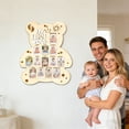 thumbnail image 4 of My First Year Picture Frame One Year Birthday Photo Display Wood Board Baby's First Twelve Months Photo Collage and Gender Neutral Keepsake 1st Birthday Decorations Nursery Decor for Boy Girl,A, 4 of 4