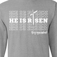 thumbnail image 4 of Inktastic He is Risen Mirror Words Long Sleeve T-Shirt, 4 of 5