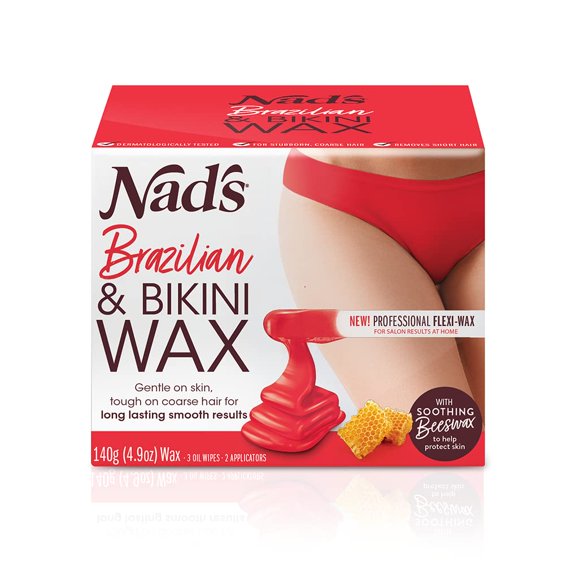 Kit de depilación Nad's Brazilan & Bikini para cabello grueso