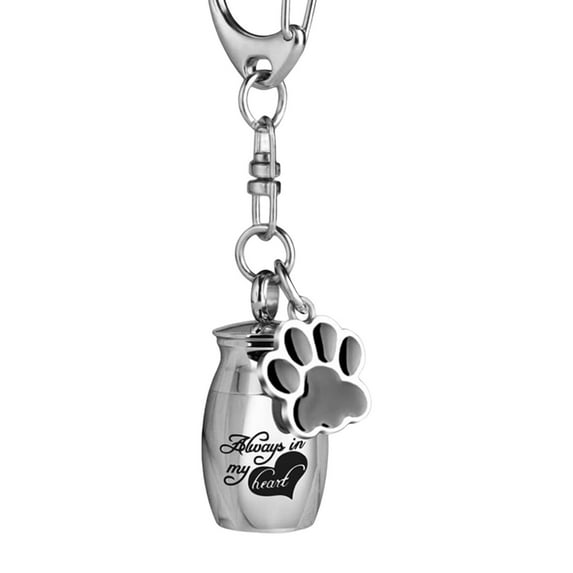 Cremation Urn Pendant Jewelry Urn Pendant Stainless Steel for Perfume with with Picture Words
