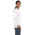 thumbnail image 4 of Gildan - Heavy Cotton Women’s Long Sleeve T-Shirt - 5400L, 3X, White, 4 of 4
