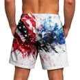 thumbnail image 4 of Men's Swim Trunks Swimming Trunks 250th Anniversary Pattern Beach Shorts with Mesh Lining and Pockets, 4 of 4