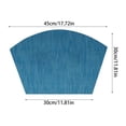 thumbnail image 2 of Oleegame 1PC Placemat 4Pcs Autumn Maple Printed Polyester Placemat Festive Setting Mat Dinner Plate Cup With Heat Insulation Mat Blue, 2 of 3