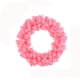 thumbnail image 1 of Corona de pino artificial con plumas rosas para puerta de entrada, ideal para decorar fiestas de cumpleaños, bodas y paredes al aire libre, 15,7 pulgadas, 1 of 8