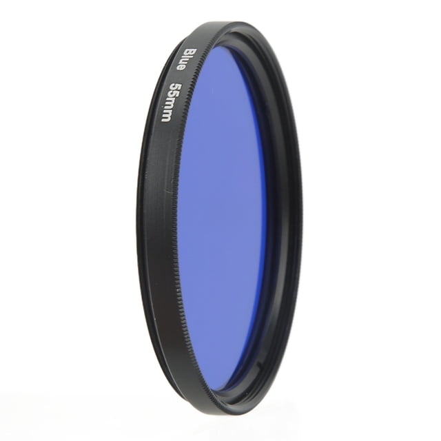 Ensemble de 1 Filtre d'Objectif Couleur Intégrale, Filtres d'Objectif d'Appareil Photo en Verre Optique 55 mm, avec Étui de Rangement, Accessoires pour Objectifs d'Appareil Photo