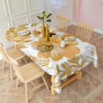 thumbnail image 6 of Pioneer Flower Floral Print Pattern Rectangle Tablecloth 60"x102",Waterproof Polyester Rectangle Table Cloth, Wipeable Spillproof Polyester Tablecloth for Dining, Camping, Indoor and Outdoor, 6 of 6