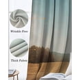 thumbnail image 3 of Vintage Turquoise Sky Blackout Curtains for Bedroom Living Room Darkening Curtains 54 Inch Long Rustic Golden Fields Landscape Short Curtain for Small Window Treatment Grommet Drapes 52"x54"x2, 3 of 9
