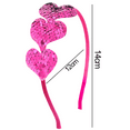 thumbnail image 2 of Diadema de corazón del día de San Valentín, aro de diadema de corazón de lentejuelas, accesorios para el cabello con corazón brillante MFZFUKR CPB-DE-LYY1005-5, 2 of 5