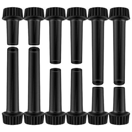 MLINS  12 Pcs Lamp Switches Twist Knob Replacement Light Turn Knobs Black