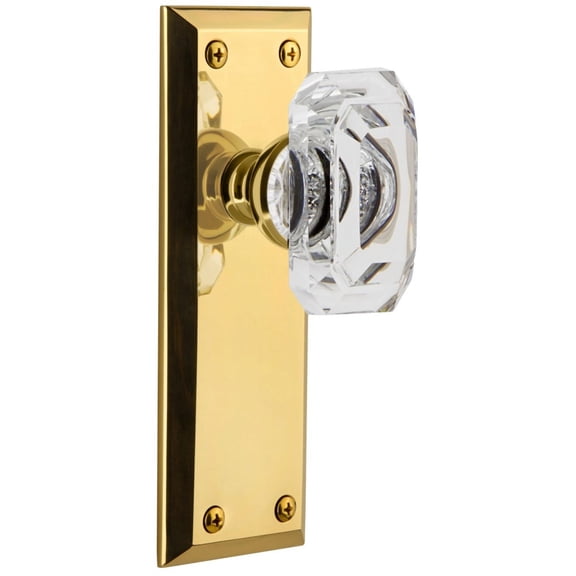 Grandeur 828212 Fifth Avenue Solid Brass Non-Turning Two-Sided Dummy Set - Brass