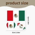 thumbnail image 2 of Set de tatuajes temporales con la bandera de México, 30 unidades, para la fiesta de la Copa Mundial, 2 of 7