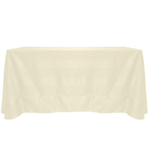 Ultimate Textile Modern Damask Kenya 90 x 156-Inch Rectangular Tablecloth Natural Ivory Cream