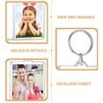 thumbnail image 4 of 16 Pcs Porte-Clés Cadre Photo Acrylique Transparent Vierge, 4 of 8