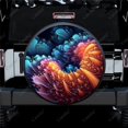 thumbnail image 1 of Abstract Painting Of Colorful Flower Polyester Universal Spare Wheel Tire Cover Wheel Covers for Trailer RV SUV Truck Camper, 1 of 5