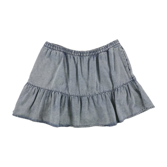 American Eagle Womens Front Pockets Denim Skirt, Blue, X-Small