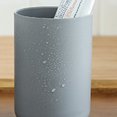 thumbnail image 4 of Vaso de baño, soporte para cepillo de dientes, juego de 3, plástico apto para uso alimentario, absolutamente irrompible (blanco, gris, marrón), 4 of 6