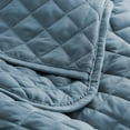 thumbnail image 3 of Bare Home Quilt Set - 3 Piece - Diamond Stitched Bedspread Coverlet - Full/Queen, Coronet Blue, 3 of 4