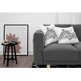 thumbnail image 3 of Ambesonne Adventure Throw Pillow Cover 2 Pack, Geometrical Mountains, 20", Dark Purple Black, 3 of 5